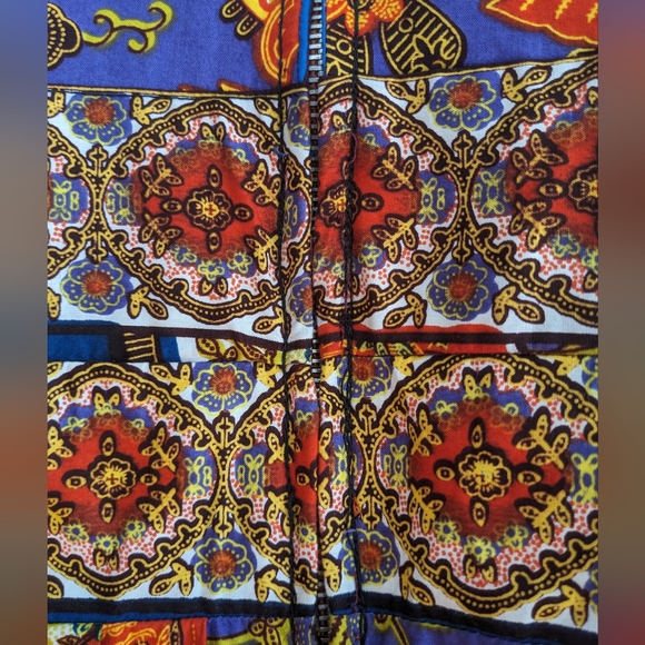 Vintage 70s vibrant print maxi dress - Picture 4 of 14